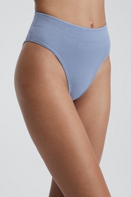 High-Waisted Cotton Spandex Panty - - Fabletics Canada