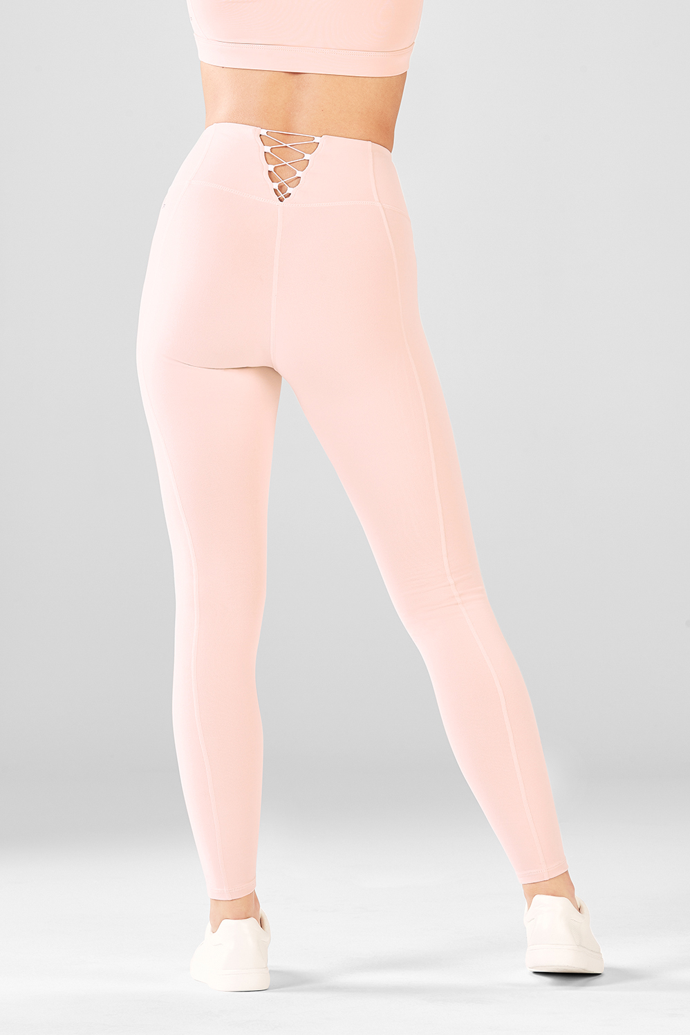Fabletics, Pants & Jumpsuits, Fabletics Powerhold Cropped Leggings Blush  Pink Size Xl