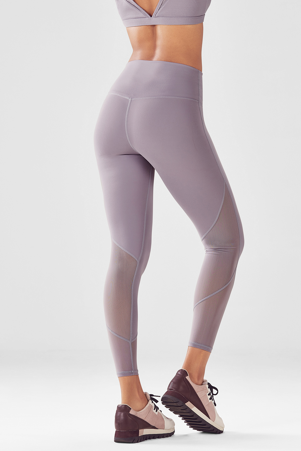 High-Waisted Mesh PureLuxe 7/8 - - Fabletics Canada