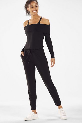 Tess off sales the shoulder jumpsuit